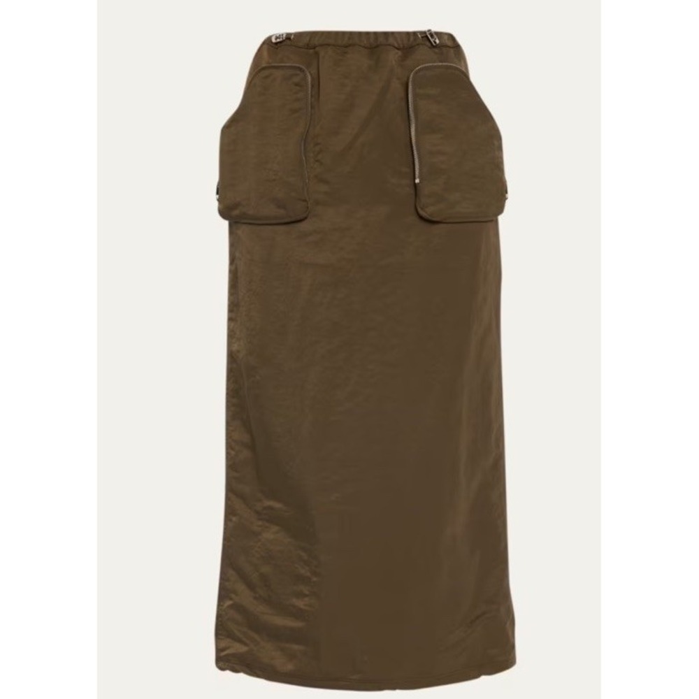 Studio Tomboy X Long Twill Cargo Skirt Khaki Women's XS
